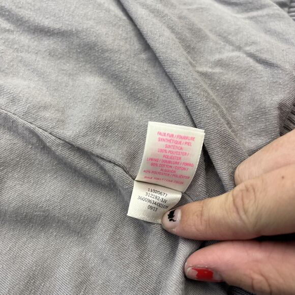 Victorias Secret PINK Limited Edition Faux Fur Foil Leopard Print Hoodie Sz Sml - Picture 7 of 11